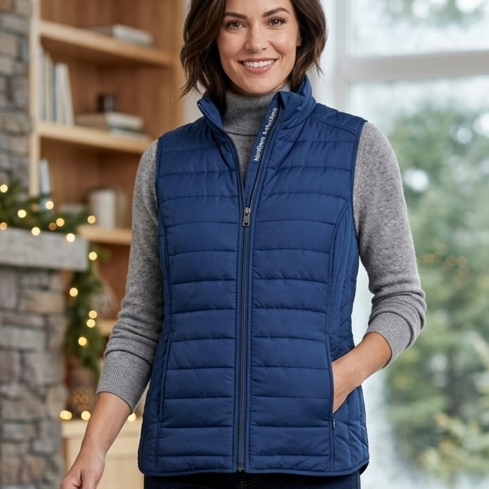 Northern Reflections Deep Blue Puffer Vest